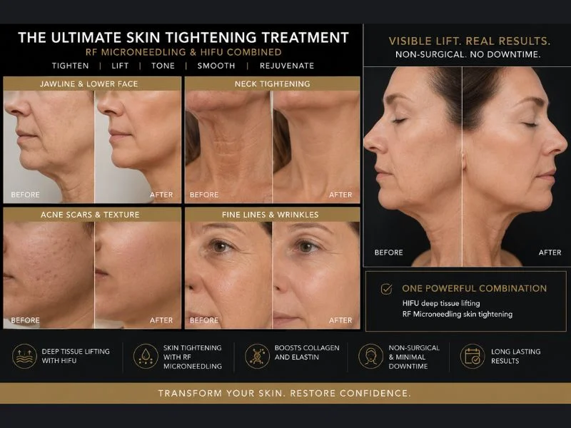 Results of combined treatment for the ultimate skin tightening treatment Streatley